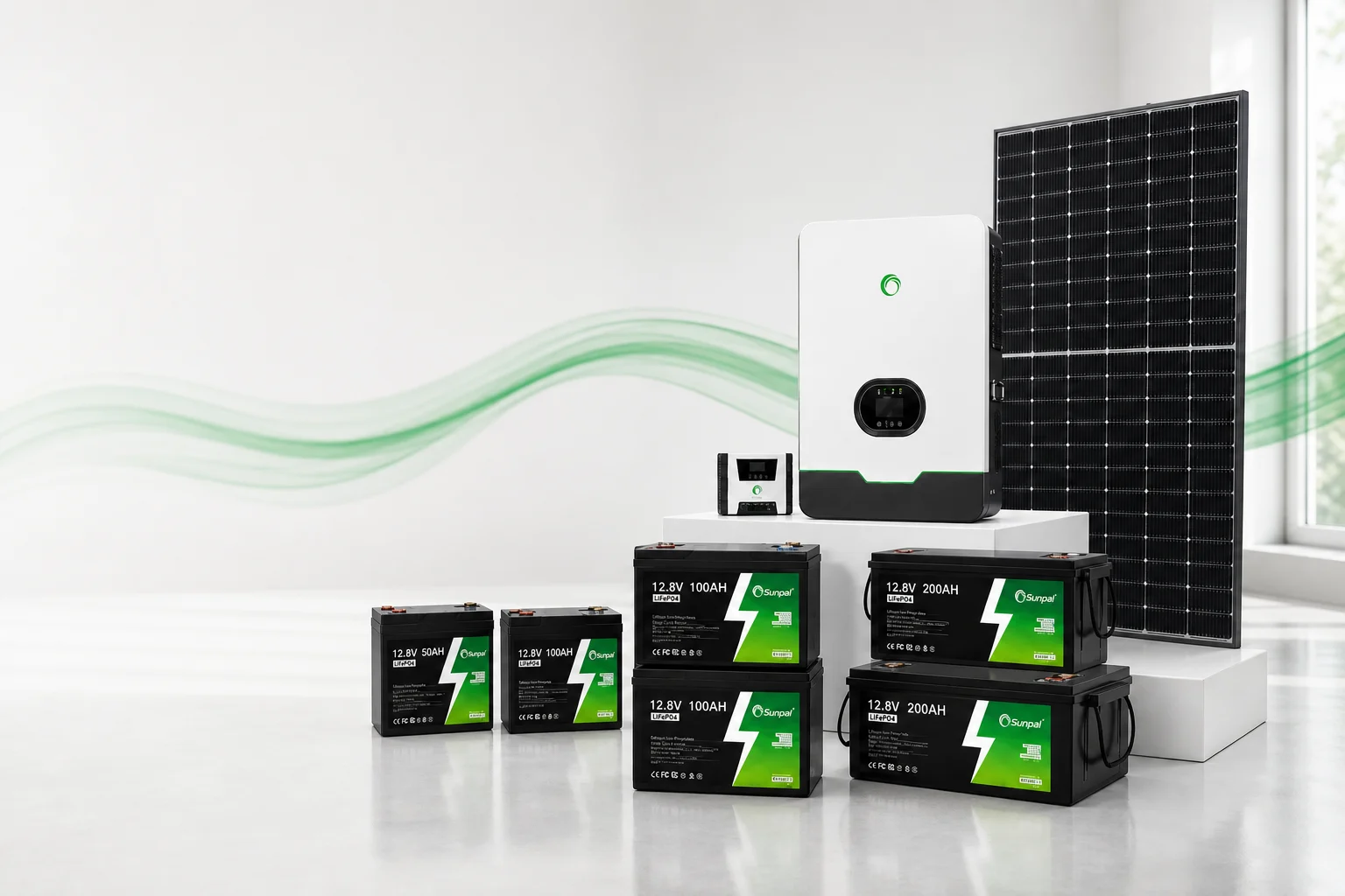Sunpal solar, inverter and LiFePO₄ battery system