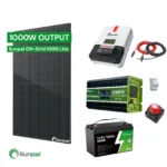 Sunpal Off-Grid 1000 Lite – 1000W Solar Power Package (LiFePO4)