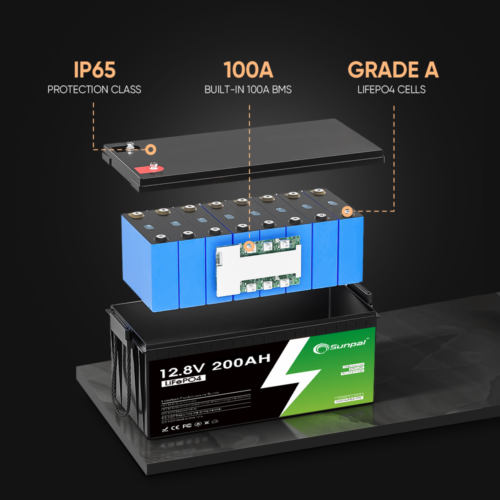 Sunpal 12V 200Ah LiFePO4 Deep Cycle Lithium Battery Malaysia