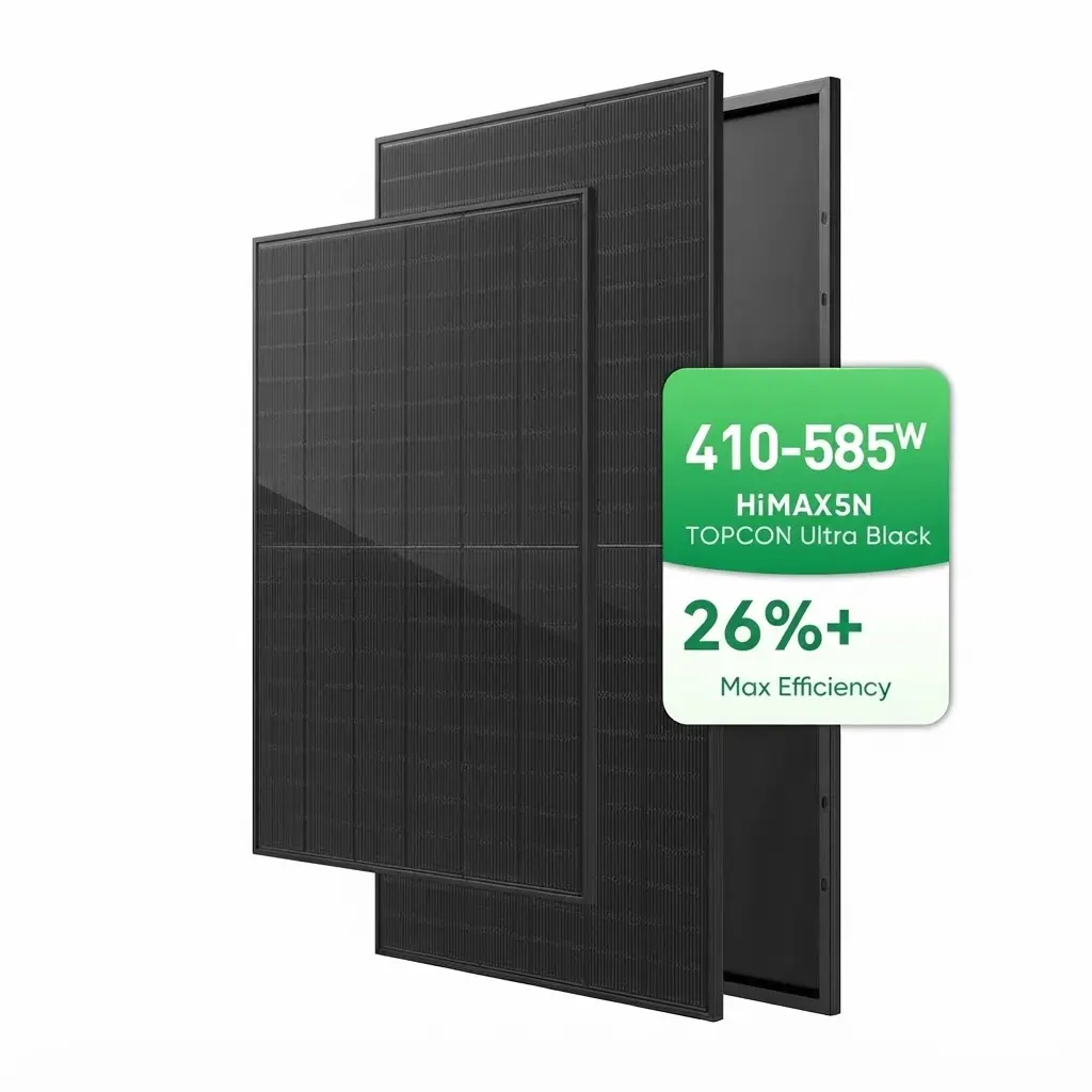 Sunpal 440w Bifacial Solar Panel Bimax5n N Type Ultra Black Dual Glass 1