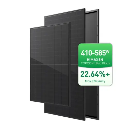 Sunpal 440w Bifacial Solar Panel Bimax5n N Type Ultra Black Dual Glass