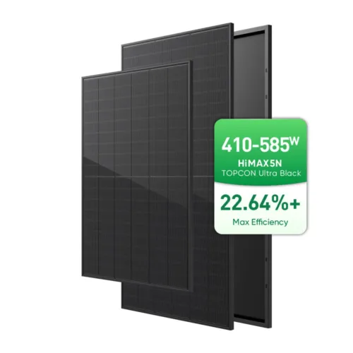 Sunpal 440w Bifacial Solar Panel Bimax5n N Type Ultra Black Dual Glass