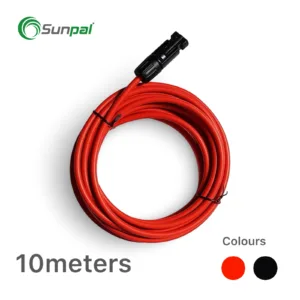 4mm Pure Copper Red Solar Panel Cable with Connector (10 Meters)