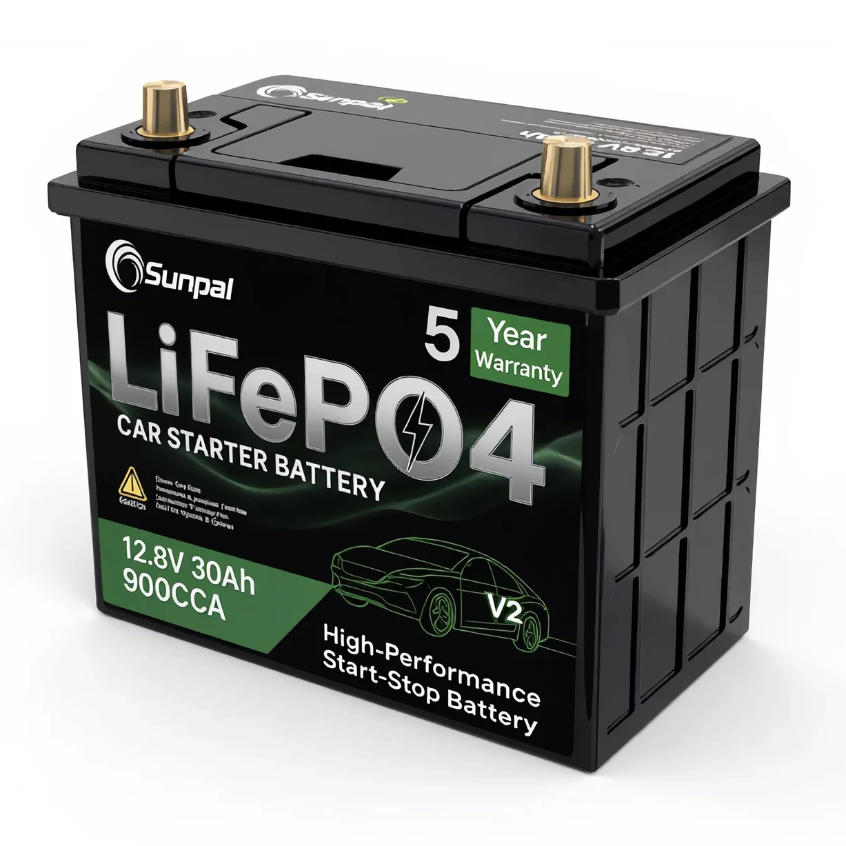 Sunpal 12V 30Ah LiFePO4 Lithium Car Battery 900cca High Performance Starter Battery Malaysia