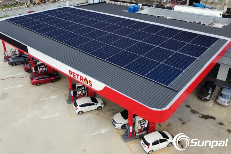 Petros Batu Kawa Solar PV Integration - PV Canopy View