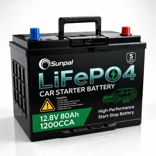 Sunpal 12V 80Ah 1200cca LiFePO4 Car Battery N70 N80 Suv 4x4 Diesel Starter Malaysia