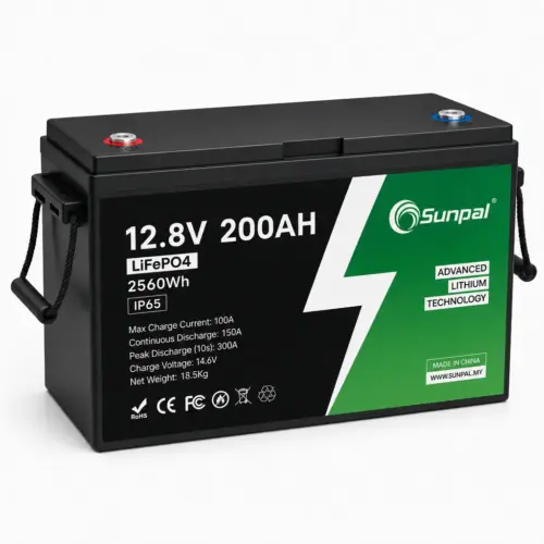 Sunpal 12v 200ah Lifepo4 Deep Cycle Lithium Battery 1