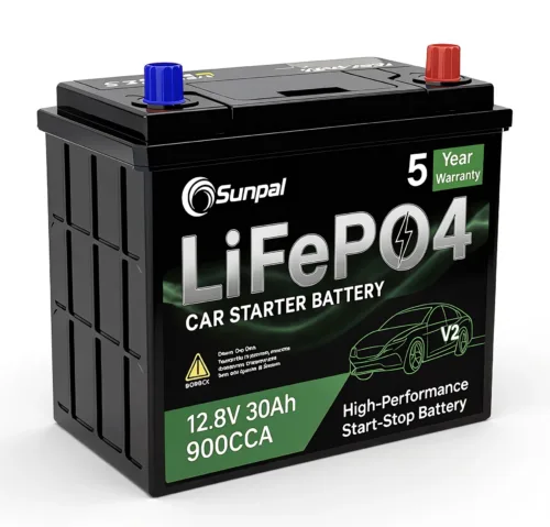 Sunpal 12V 30Ah LiFePO4 Lithium Car Battery 900cca High Performance Starter Battery Malaysia