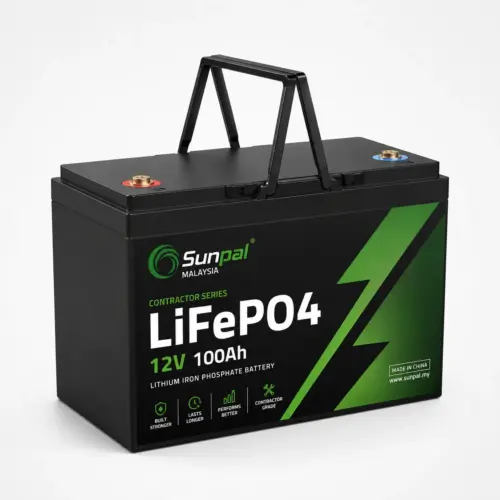 Sunpal 12V 100Ah LiFePO4 Contractor Series Battery Malaysia Main Webp